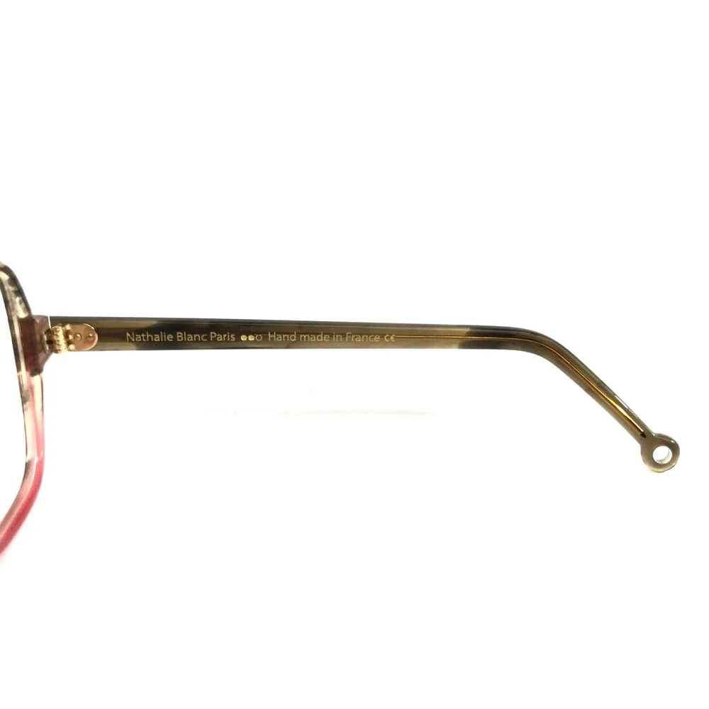 Nathalie Blanc Eyeglasses Frames LUCIANE 337 Brown Red Horn Full Rim 50-17-145